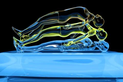 Astral projection Stock Illustration