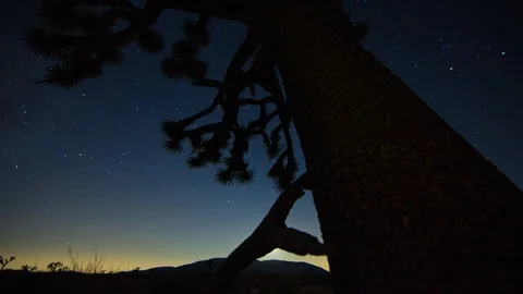 Astral Time Lapse During Sunset Stock Footage 127137618
