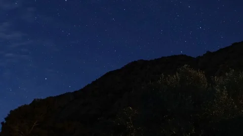 Astro Sliding Timelapse with Mountain View 스톡 동영상 127054284