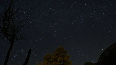 Astro Time Lapse and Mountain View Stock Footage 127051656