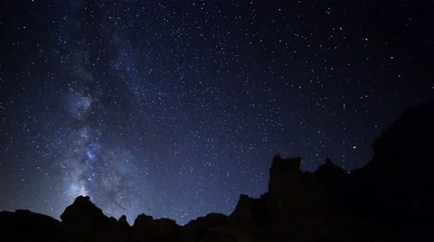 Astro Time Lapse of Milky Way Galaxy spa... | Stock Video | Pond5