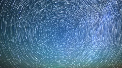 Astro Time Lapse of Star Trails over Sand Dunes in Death Valley -Zoom In- Stock Footage