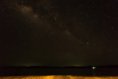 Astro Timelapse on the beach. Stock Footage 25425834