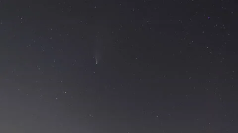 Astro Timelapse of Comet NEOWISE Stock Footage 169552141