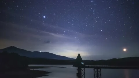 Astro Timelapse in Japan Stock Footage 135760108