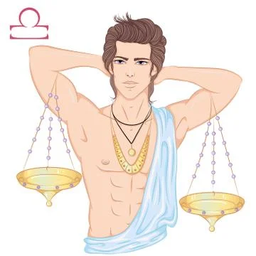 Astrological sign of Libra Stock Illustration