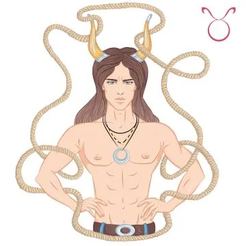Astrological sign of Taurus Stock Illustration