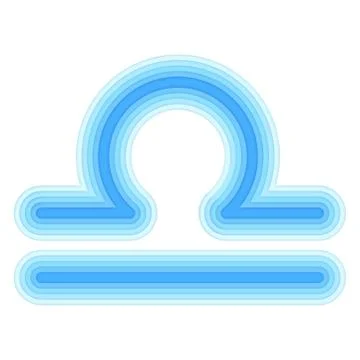 Astrological symbol of Libra vector paper cut Stock Illustration