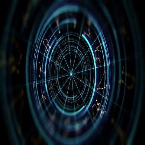 Astrology and alchemy sign background loop footage Stock Footage