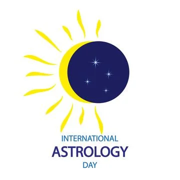 Astrology day solar eclipse Ilustração Stock