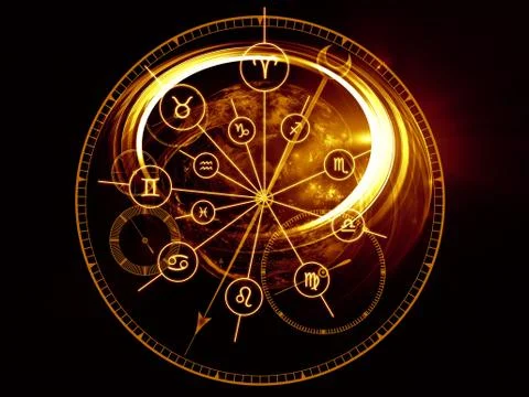Astrology Dial Stock Illustration