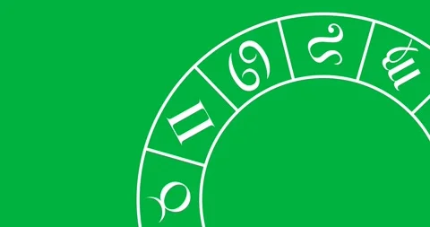Astrology horoscope chart Stock Footage 325645542