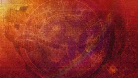 Astrology Horoscope Zodiac Background Abstract Soft Motion Stock Footage 325420853