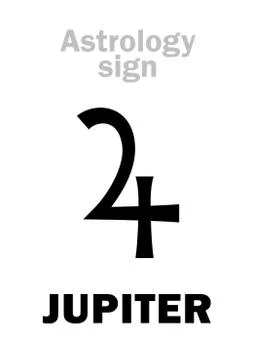 Astrology: planet JUPITER Stock Illustration