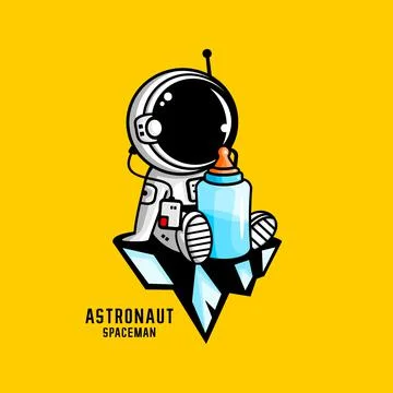 ASTRONAUT BABY Stock Illustration