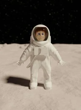 Astronaut boy Stock Illustration