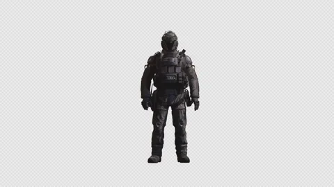 Astronaut with cinematic lighting on Transparent Background 05 Stock Footage 216502296
