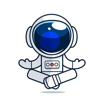 Astronaut climb out from the hole of space.Vector Stock Illustration