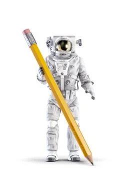 Astronaut creativity concept Illustrazione stock