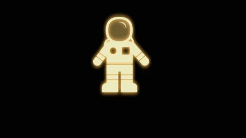 Astronaut day glowing light Stockbeeldmateriaal 184540408