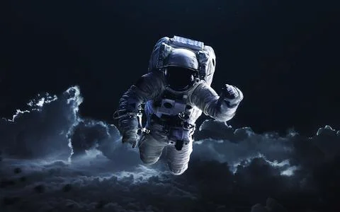 Astronaut. Deep space image, science fiction fantasy in high resolution ideal Stock Photos