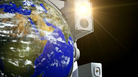 Astronaut Earth In Space Stock Footage 10913368