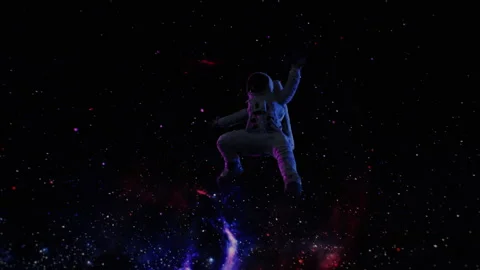 An Astronaut Floating In Deep Space Stock-Footage 240309882