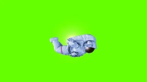Astronaut Fly on Space Earth Effect Green Screen 3D Rendering Animation. 스톡 동영상 142390572