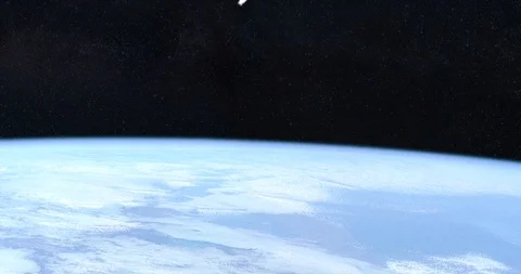 Astronaut Fly Space Stock Footage 106914050