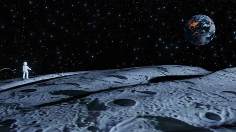 Astronaut Video stock 205615930