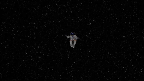 Astronaut free falling to the universe Stock-Footage 272763938