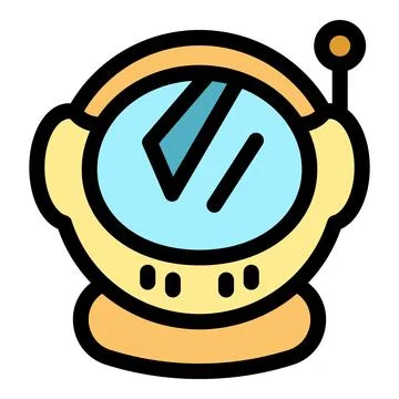 Astronaut helmet exploring space with advanced technology Stock Illustration