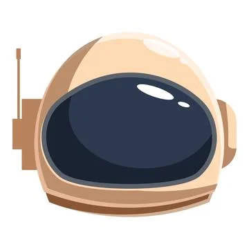 Astronaut helmet exploring the vastness of space with modern technology Stock Illustration