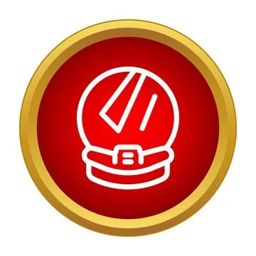 Astronaut helmet icon symbolizing space exploration and science Stock Illustration