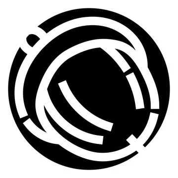 Astronaut helmet icon symbolizing space exploration and travel Stock Illustration