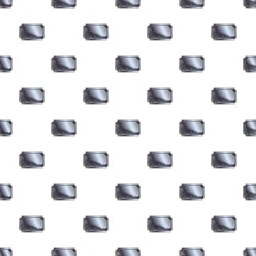 Astronaut helmet on lunar surface repeating pattern Stock Illustration