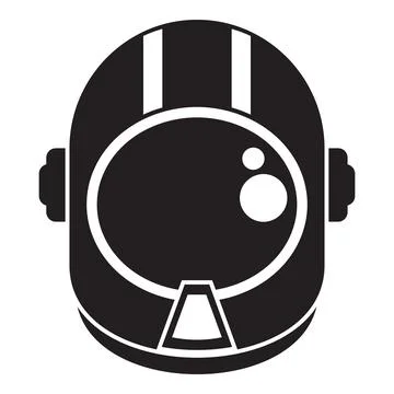 Astronaut helmet protecting from outer space dangers Stock Illustration
