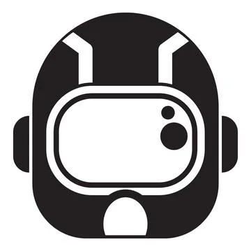 Astronaut helmet protecting space explorers during missions Stockillustratie