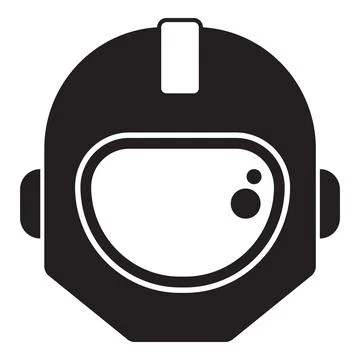 Astronaut helmet protecting space explorers during missions Stockillustratie