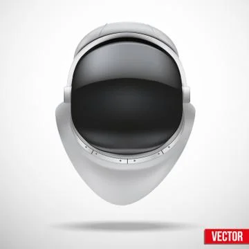 Astronaut helmet with reflection glass 스톡 일러스트