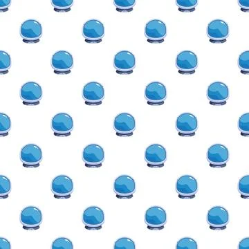 Astronaut helmet repeat pattern on white background Stockillustratie