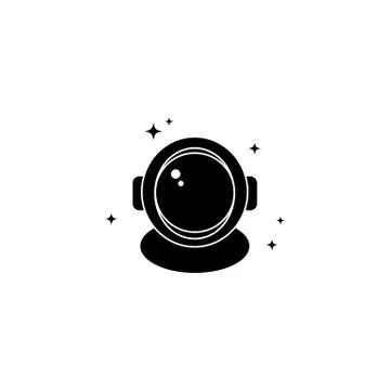Astronaut helmet space icon. Vector on isolated white background. EPS 10 Stock Illustration