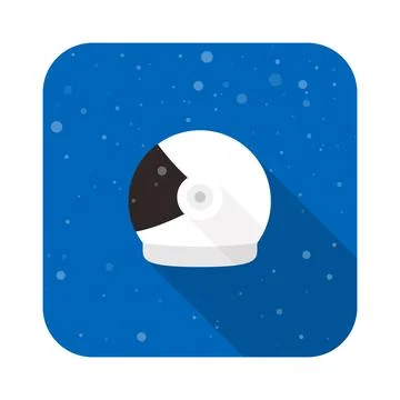 Astronaut helmet on the space vector illustration Stock Illustration