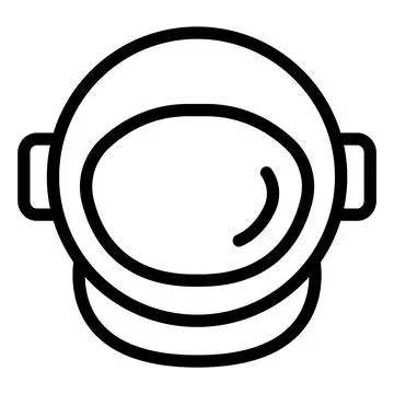 Astronaut helmet Vector Icon Design Illustration Illustrazione stock