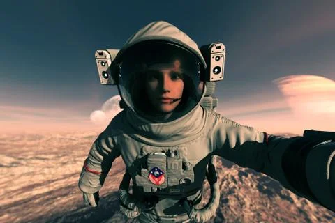 Astronaut Stock Illustration