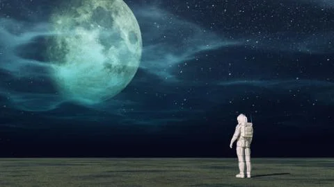 The astronaut Stock Illustration