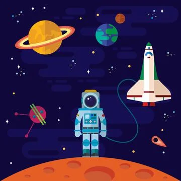 Astronaut Stock Illustration