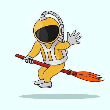 Astronaut illustration Stock Illustration