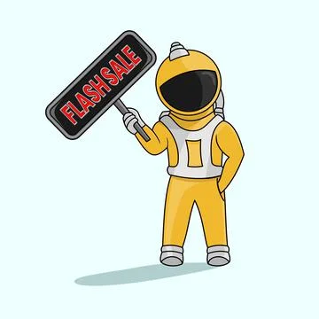 Astronaut illustration Stock Illustration
