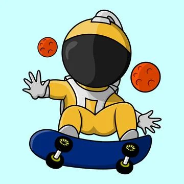 Astronaut Ilustration Vector Stock Illustration